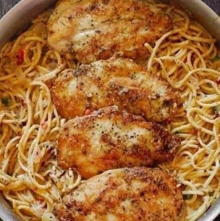 Baked Italian Chicken Dinner with Chicken, Broccoli, and Potatoes