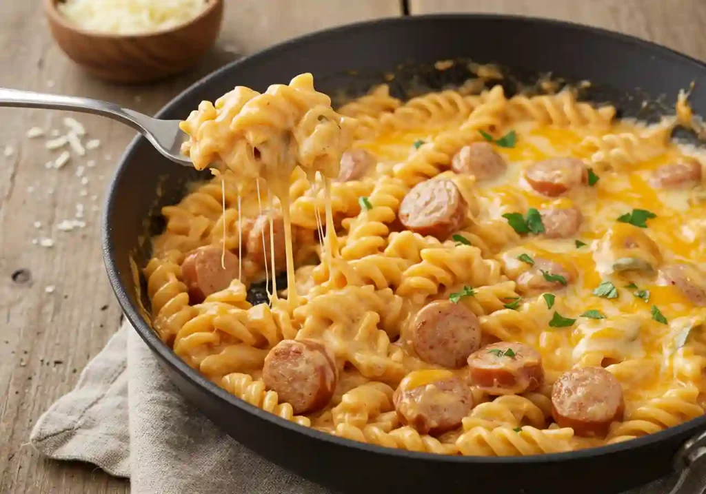 Creamy Rotel Pasta With Sausage