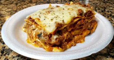 Homemade Lasagna with Fresh Ingredients and Sangria