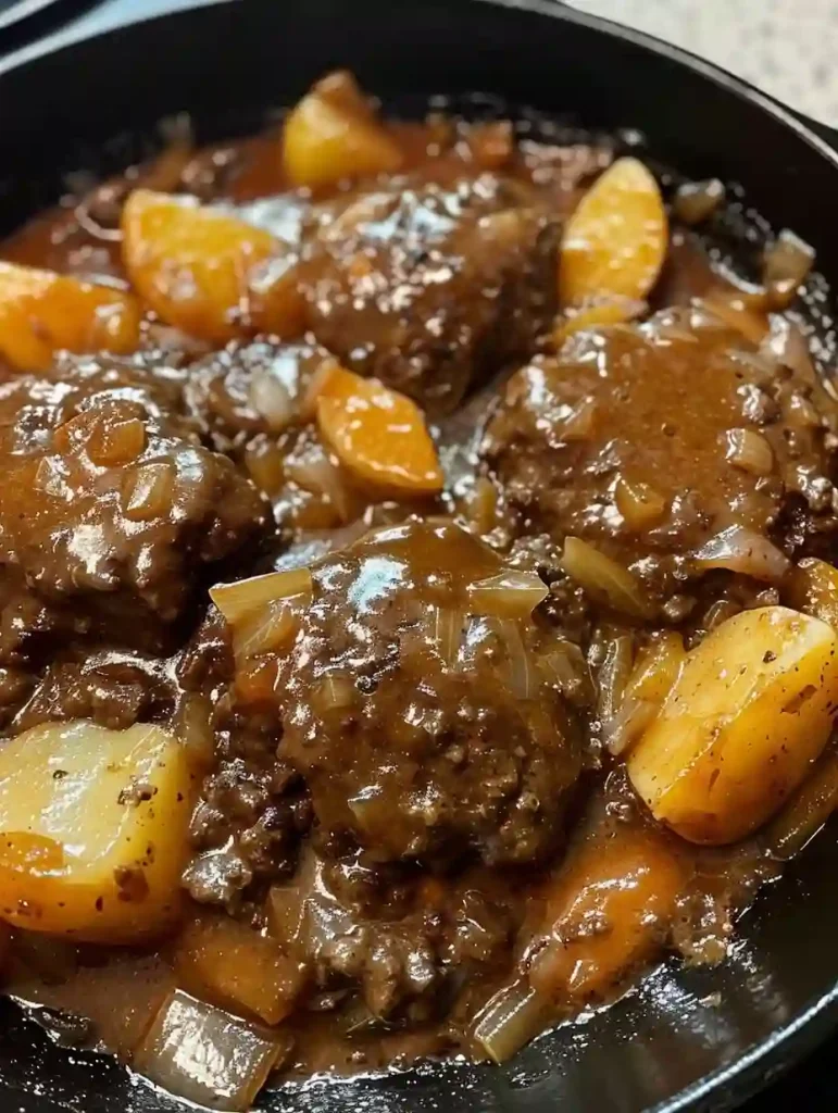 Salisbury Steak And Potato Skillet Recipe