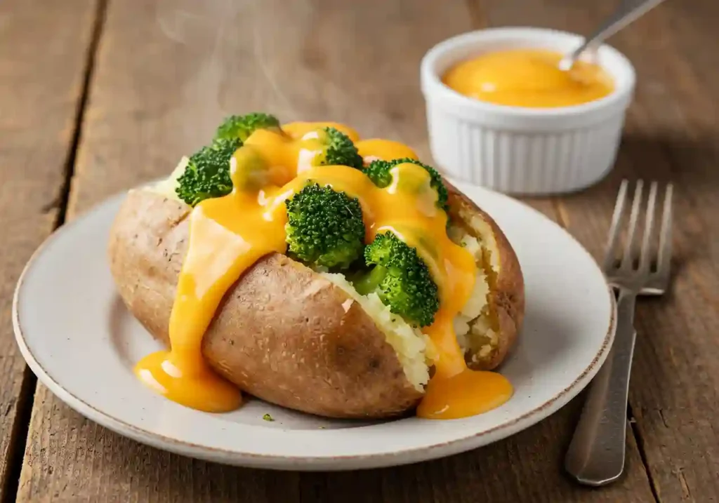 Broccoli Cheese Stuffed Baked Potatoes