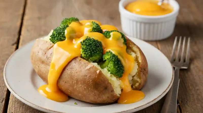 Broccoli Cheese Stuffed Baked Potatoes