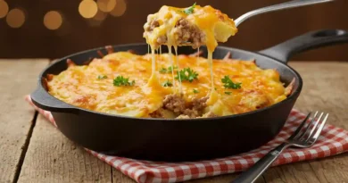 Cheesy Hamburger Potato Casserole