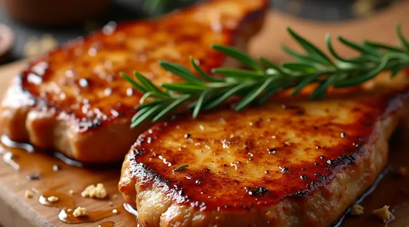 Brown Sugar Glazed Pork Chops