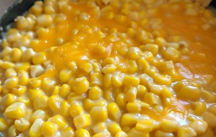 Slow Cooker Cheddar Corn