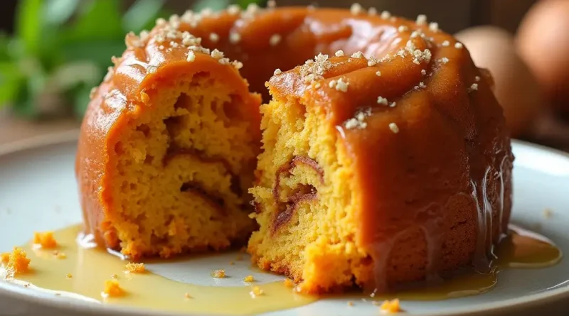 Sweet Potato Honeybun Cake