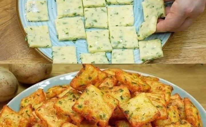 Crispy Herb-Infused Fried Potato Squares