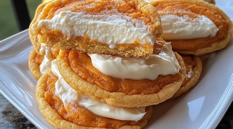 Sweet Potato Cheesecake Stuffed Cookies 🍠