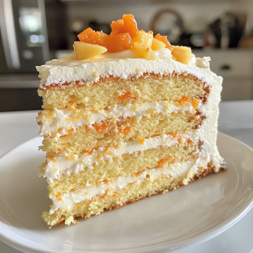 Hawaiian Pineapple Carrot Cream Cake