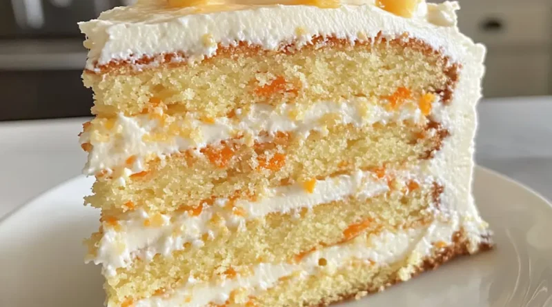 Hawaiian Pineapple Carrot Cream Cake