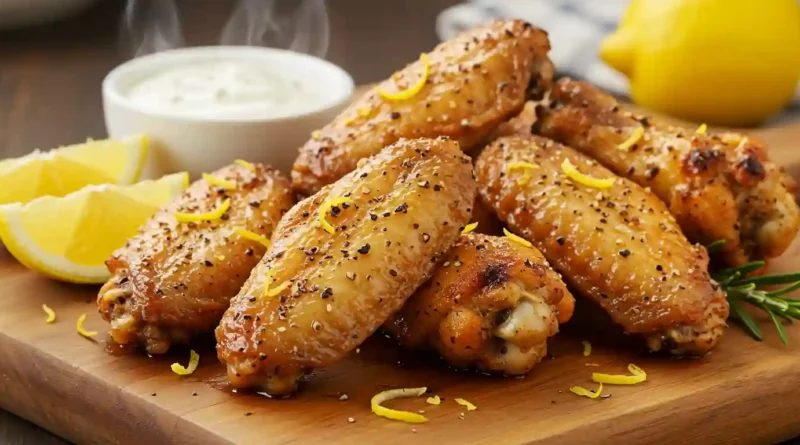 Air Fryer Lemon Pepper Chicken Wings