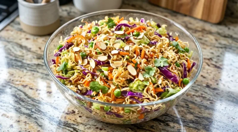 Crunchy Asian Ramen Noodle Salad