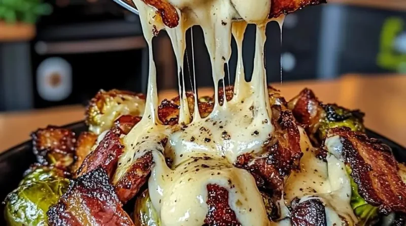 Honey-Glazed Roasted Brussels Sprouts with Bacon