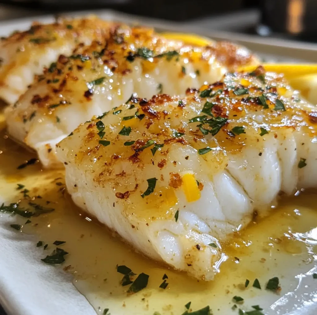 Lemon Butter Baked Cod