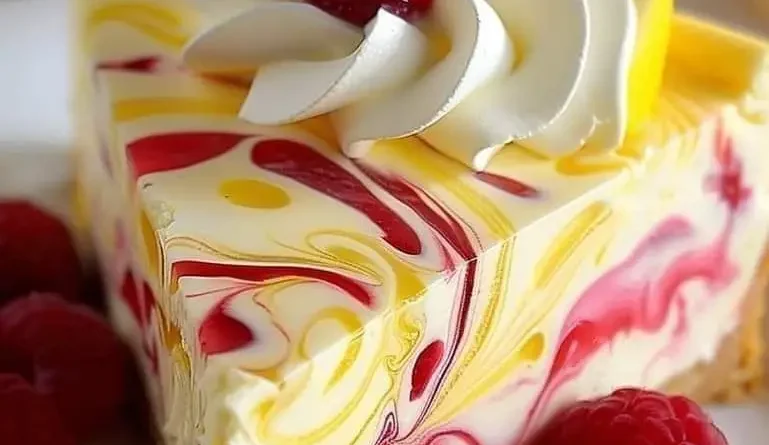 Lemon Raspberry Cheesecake