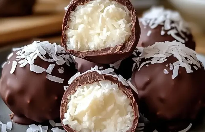 No Bake Coconut Cream Balls