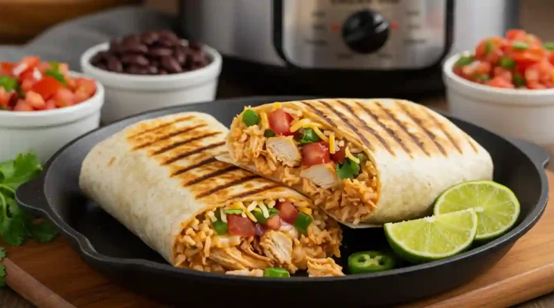 Slow Cooker Chicken Burritos