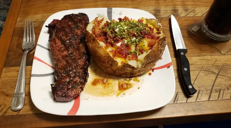 Steak and Loaded Baked Potato Recipe