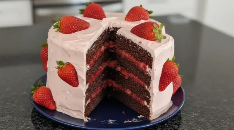 Strawberry Chocolate Cake Recipe