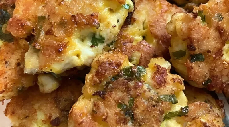 Cheesy Chicken Fritters