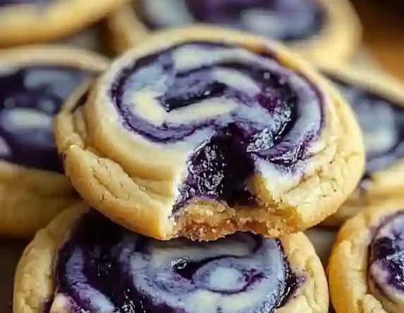 Blueberry Cheesecake Swirl Cookies