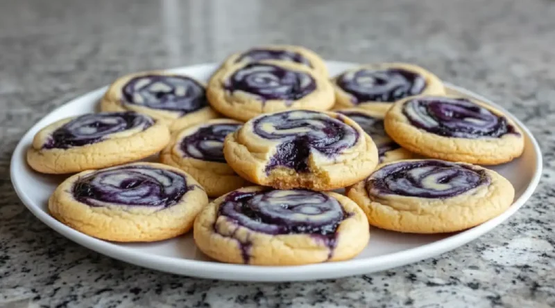 Blueberry Cheesecake Swirl Cookies