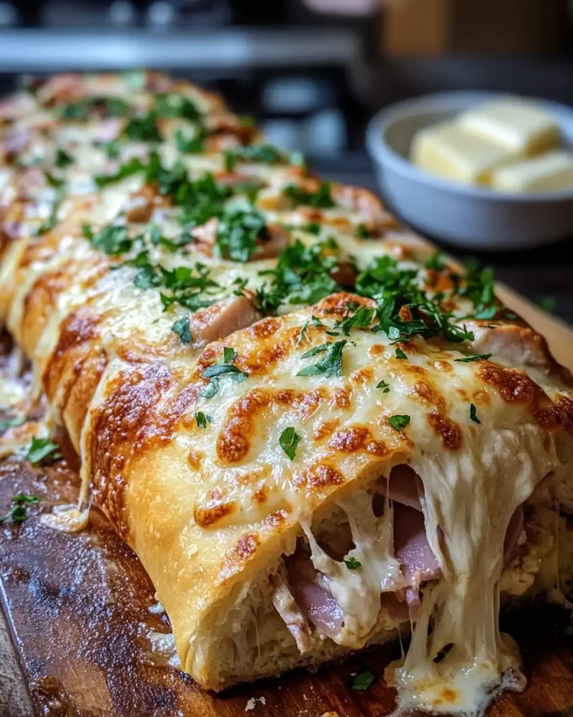 Chicken Cordon Bleu Stromboli