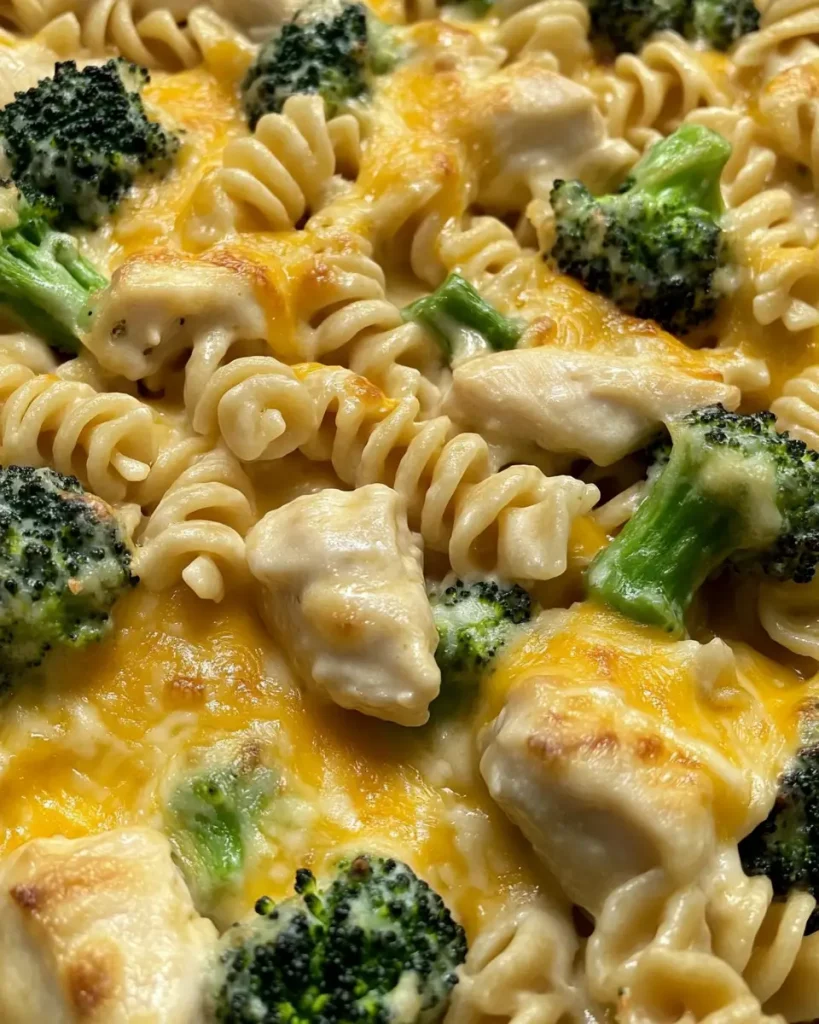 Chicken and Broccoli Baked Alfredo
