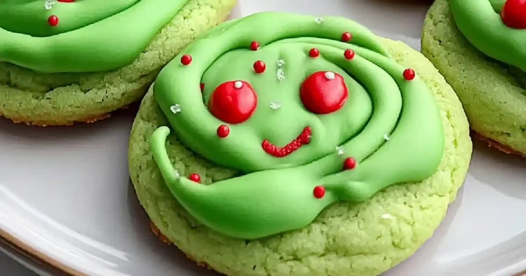 Festive Grinch Cookies