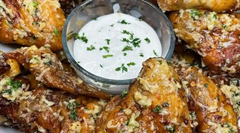 Garlic Parmesan wings