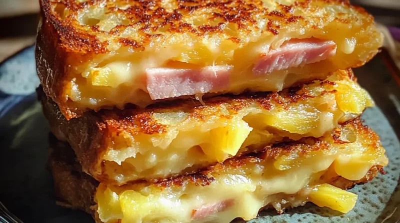 Hash Brown Hawaiian Toastie