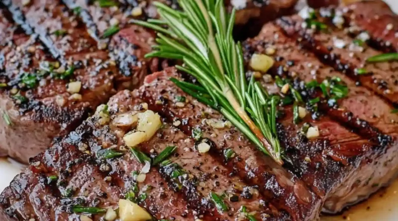 Juicy Rosemary Garlic Grilled Sirloin