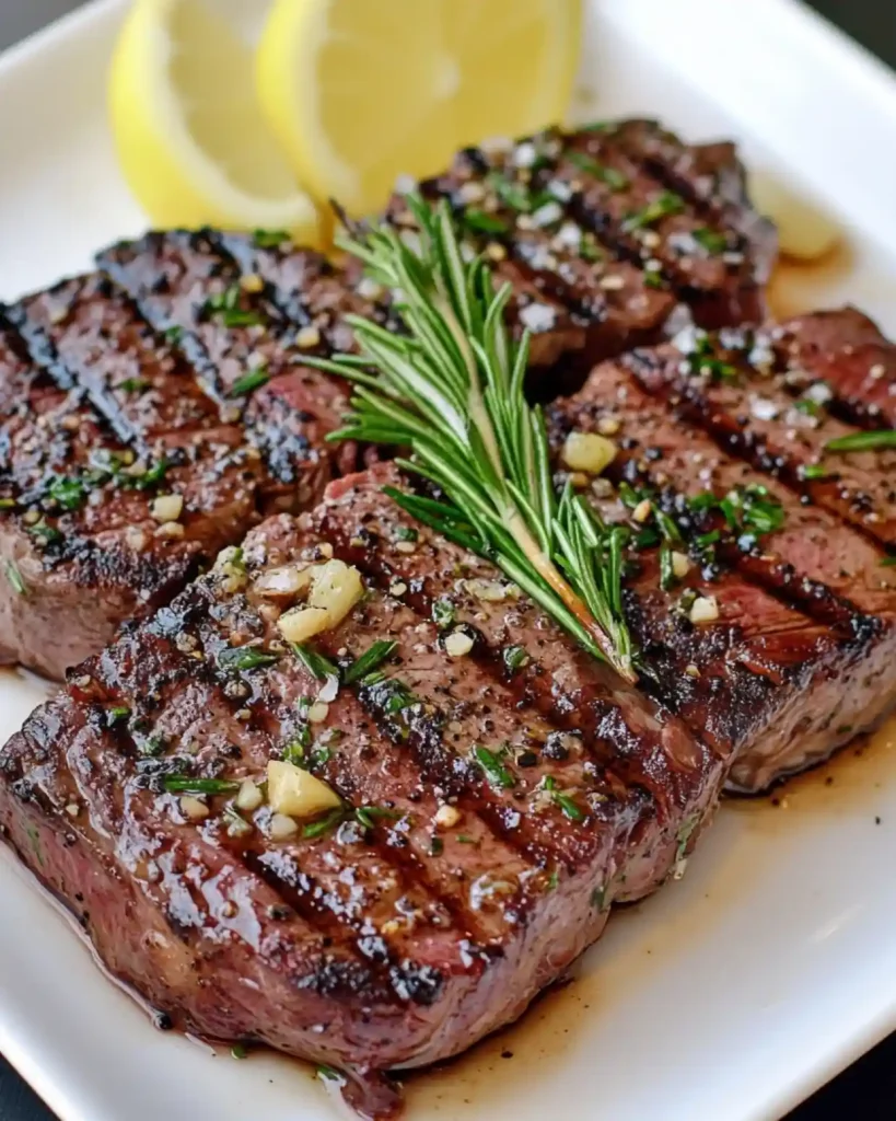 Juicy Rosemary Garlic Grilled Sirloin