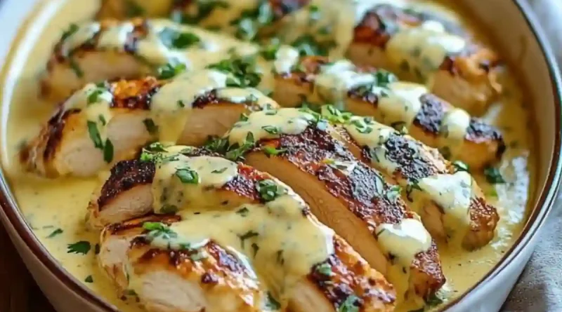 Mexican Chicken with Cheese Sauce