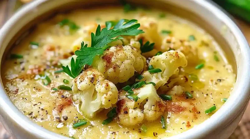 Roasted Cauliflower Soup