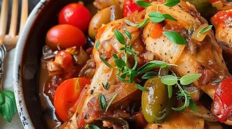 Slow Cooker Mediterranean Chicken