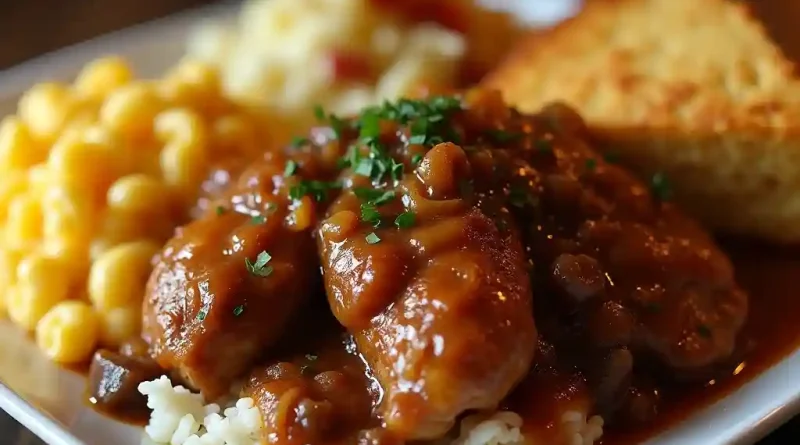 Smothered Chicken Wing Recipe