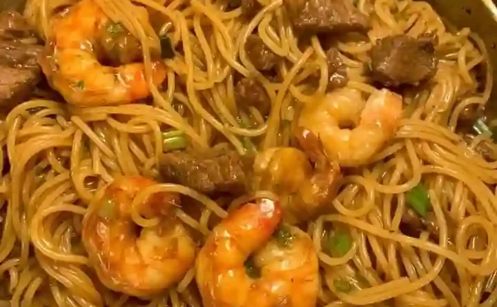 Steak & Shrimp Teriyaki Noodles