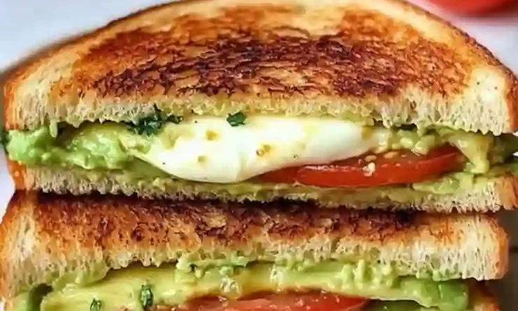 Avocado, Mozzarella, Tomato Grilled Cheese
