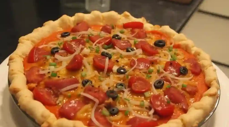 Bacon Onion Tomato Pie