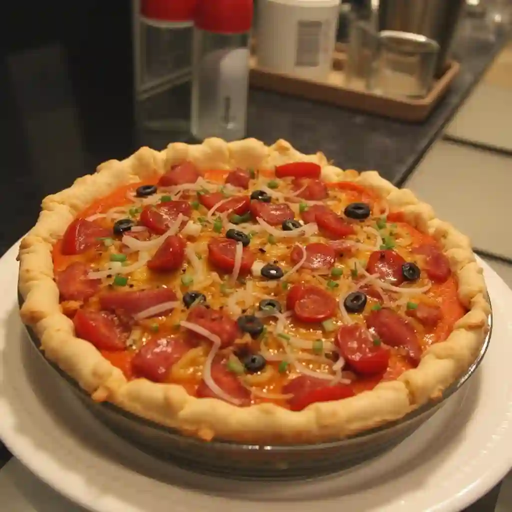Bacon Onion Tomato Pie