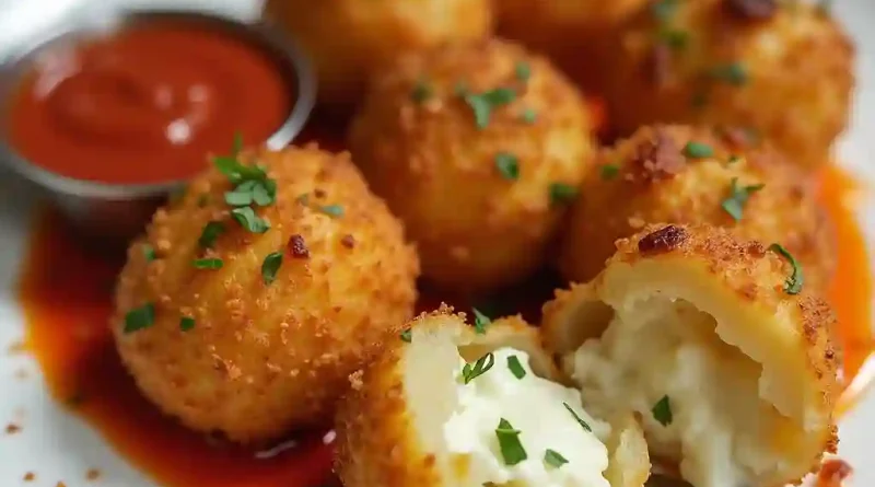Cheesy Potato Mozzarella Balls