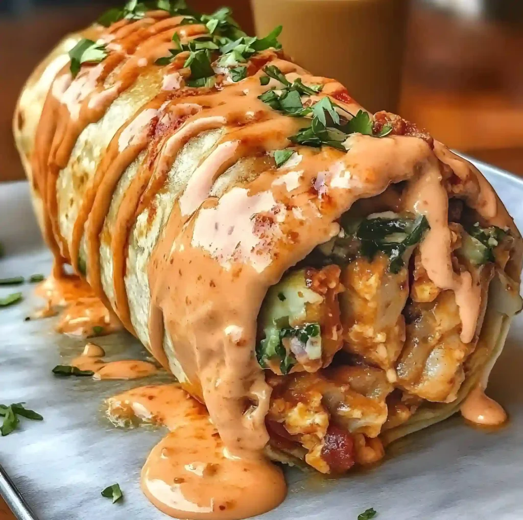 Chicken Shawarma & Shrimp Burrito