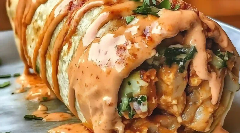 Chicken Shawarma & Shrimp Burrito