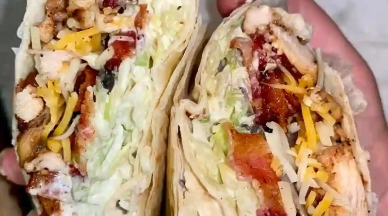 Chicken bacon ranch wrap