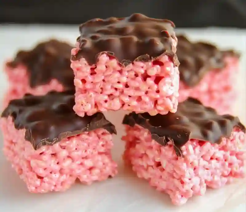 Chocolate-Covered Cherry Rice Krispies