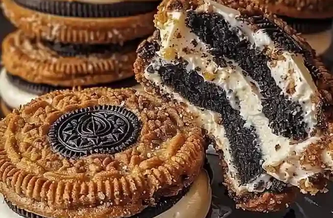 Cookies & Cream Cheesecake Deep-Fried Oreos