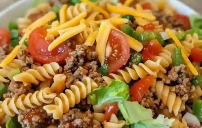 Crunchy Taco Pasta Salad Recipe