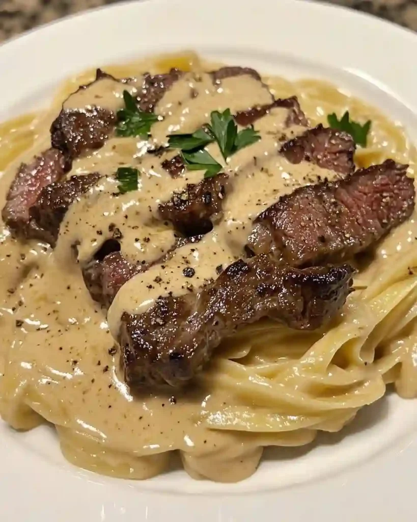 Creamy Cajun Steak Alfredo