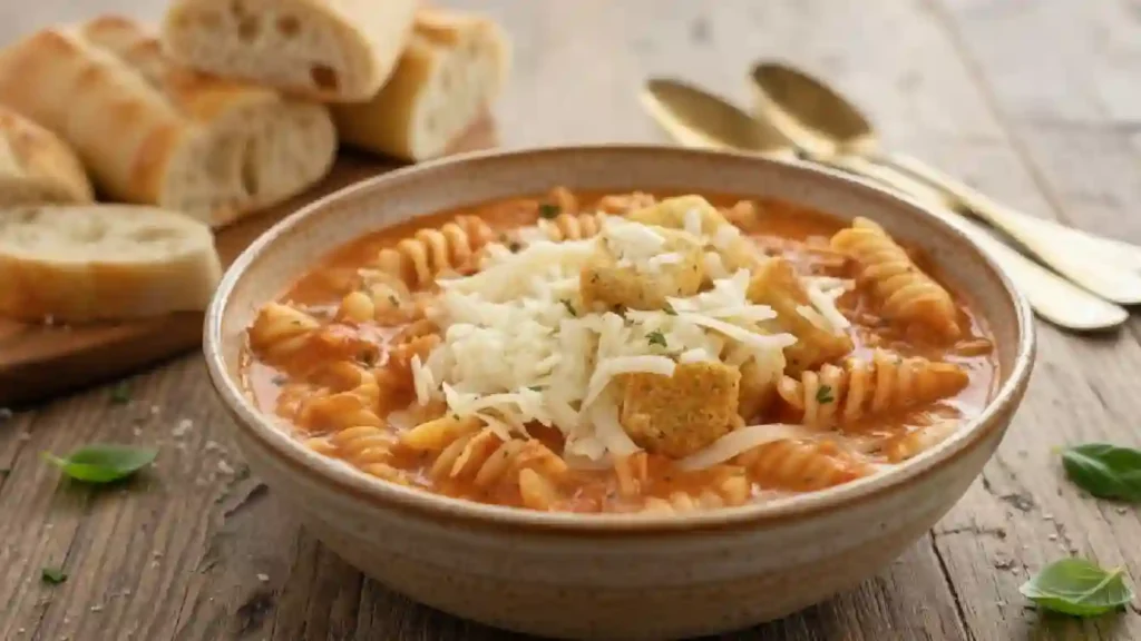 Crock Pot Creamy Chicken Parmesan Soup